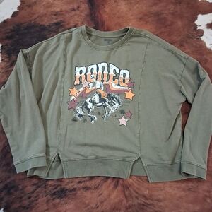 Green Rodeo Graphic Sweatshirt